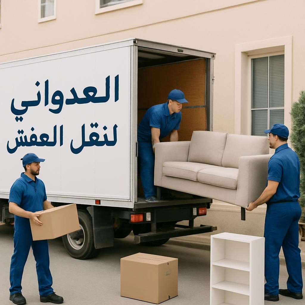 خدمة نقل العفش بالكويت مع شركة العدواني - شاحنات مجهزة لنقل الأثاث
